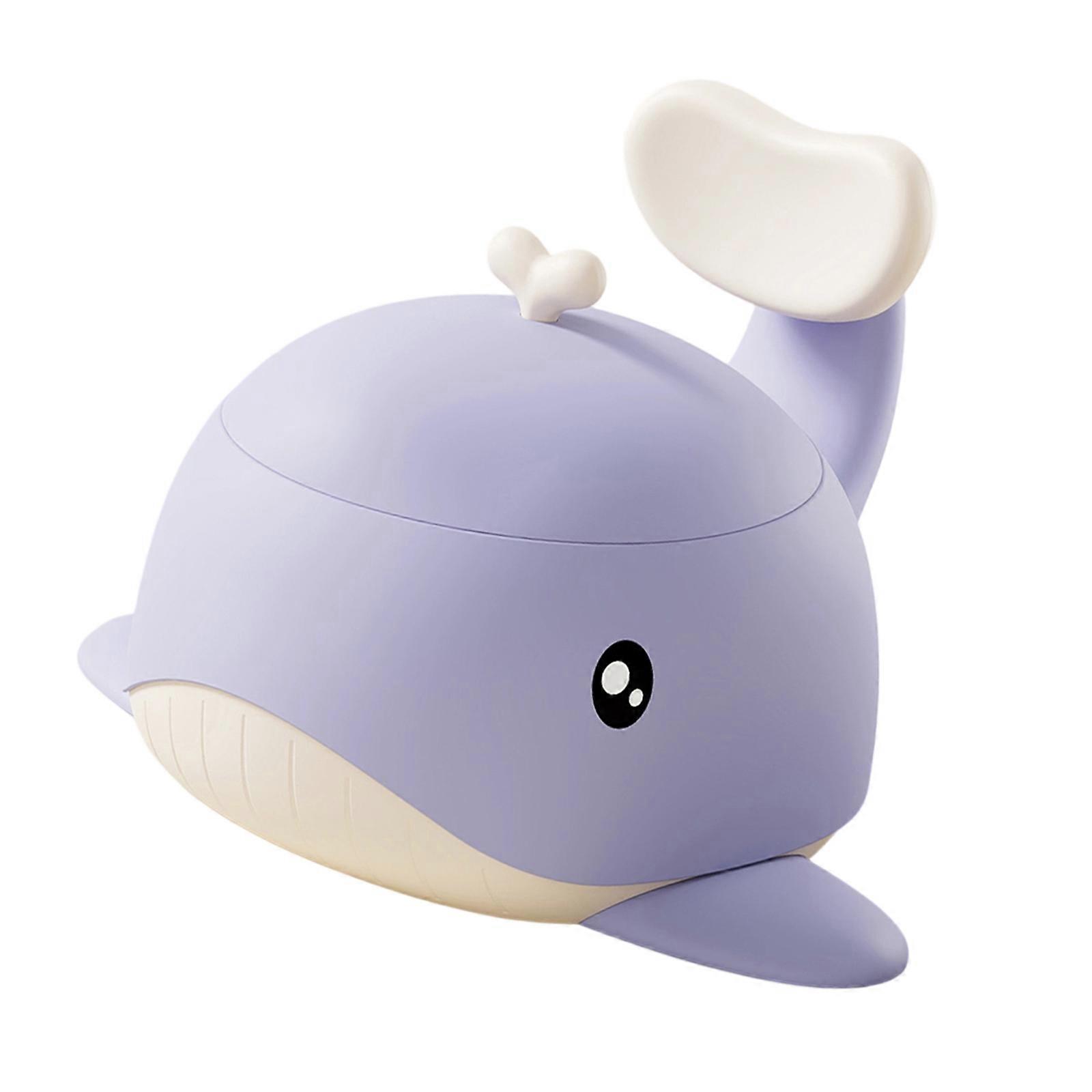 Bärbar potta för småbarn, lätt att rengöra, avtagbar skål, robust och lätt design, för toalettinlärning, 12+ månader, lila