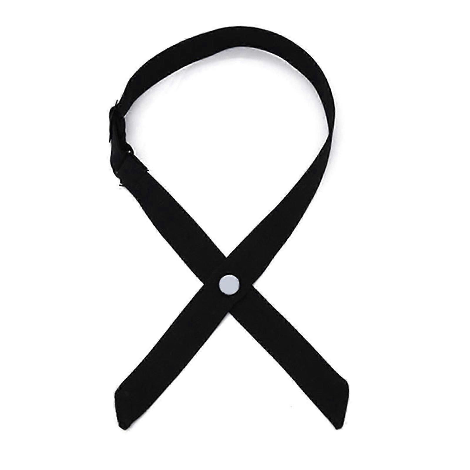Classic crossover tie for high school, adjustable uniform accessory