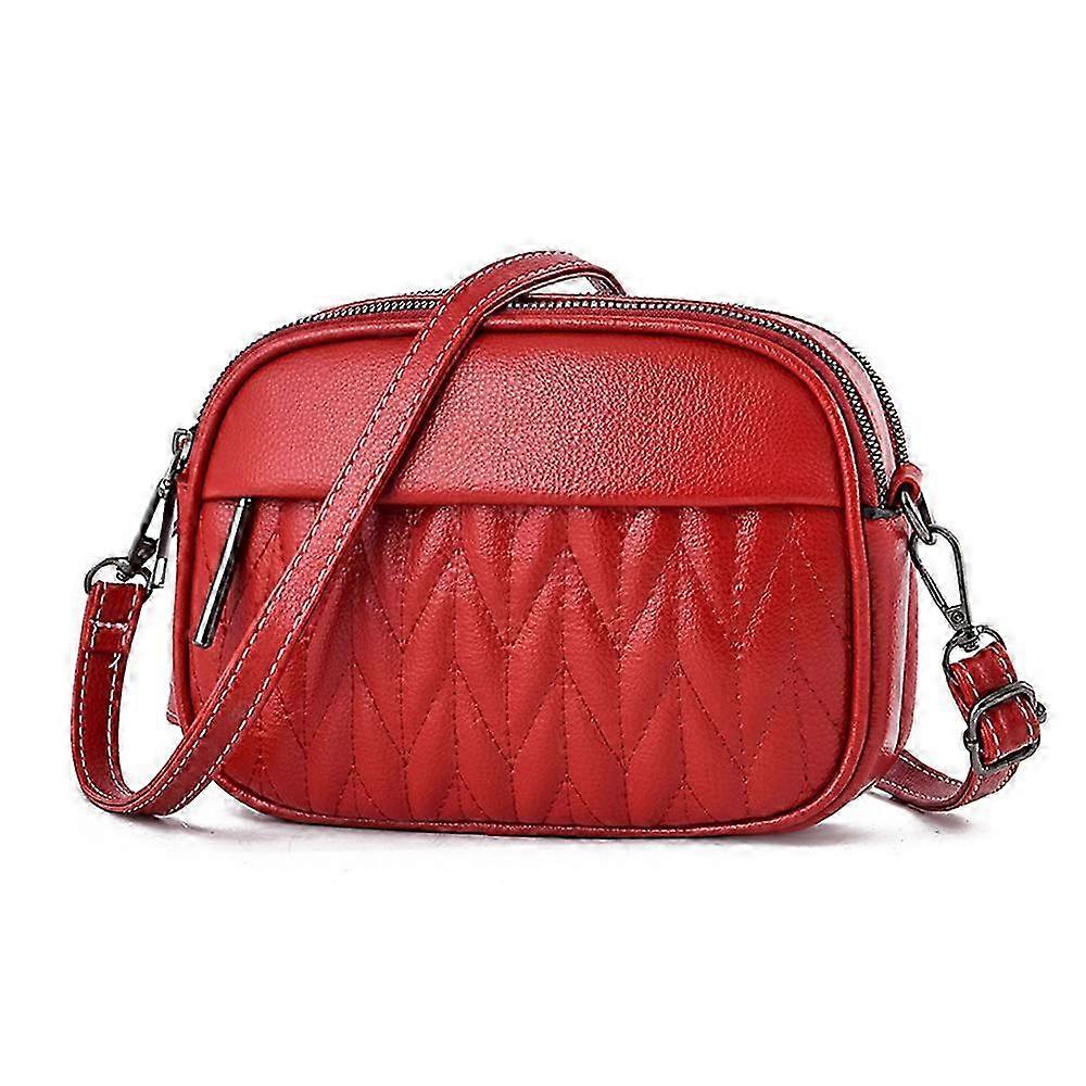 All-match messenger bag simple soft leather small bag Korean soft l...