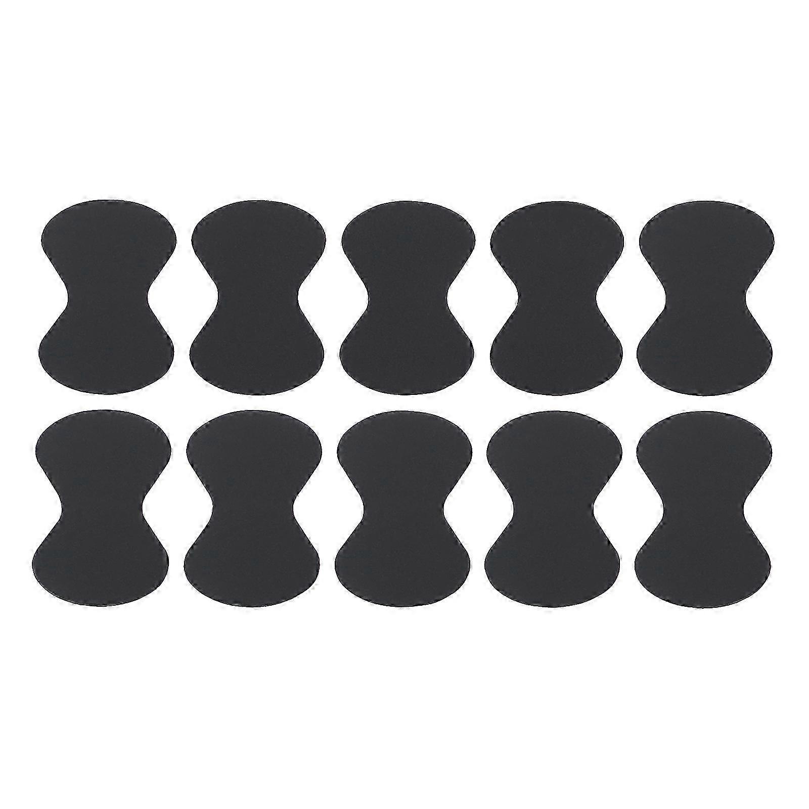 10x Guitar Pick Grips Large Area Durable Reusable Stick On Grip for Picks Non Slip Soft Comfortable Picks Stop Dropping  Black