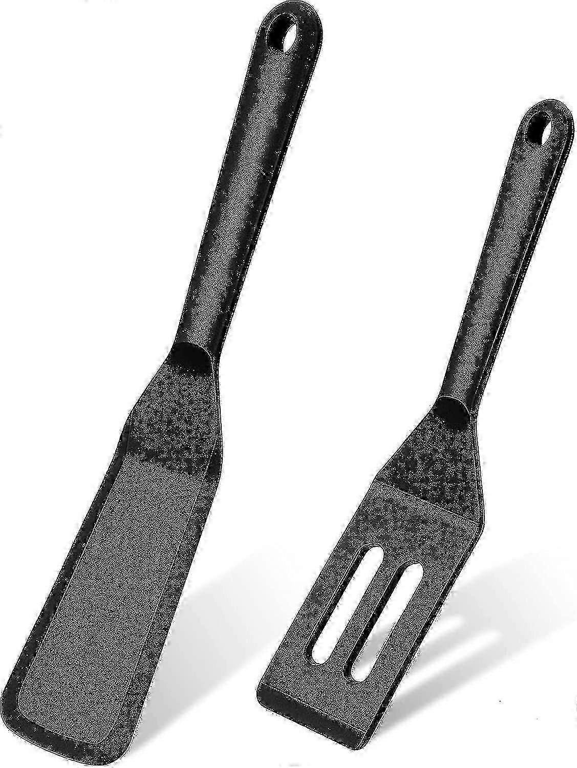 2 Pieces Mini Brownie Serving Spatula Set, Serve Turner Slotted Sil...