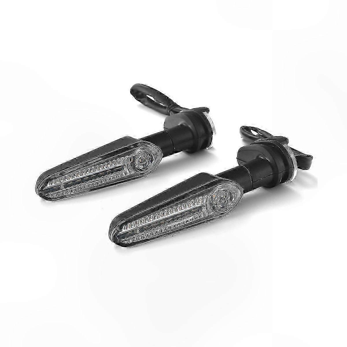 E-Mark Certified LED Turn Signals for Motorcycles - Waterproof Indicators Compatible with MT-07 MT-09 R1 R3 FZ6 Models