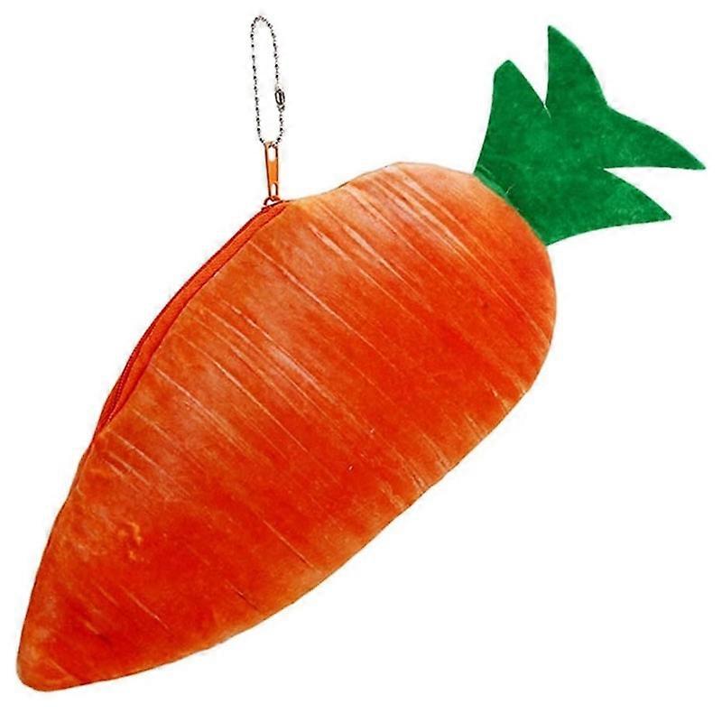 3D Simulation Vegetable Pencil Pouch Carrot