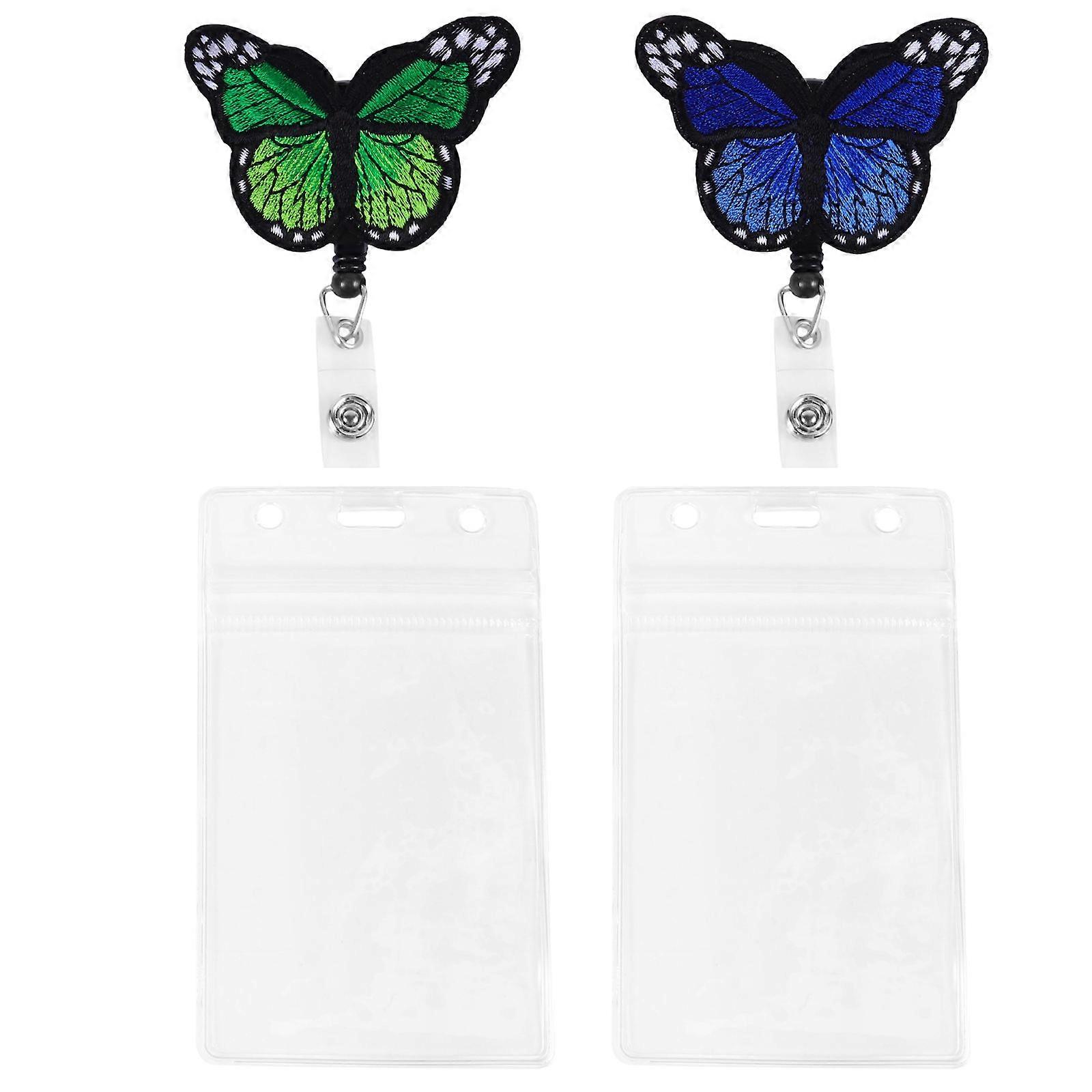 Name Badge Clips Retractable For Easy Access Suitable For Factory Workers And Concert Attendees With 6.7x3.1x1.2in Size 2 Sets