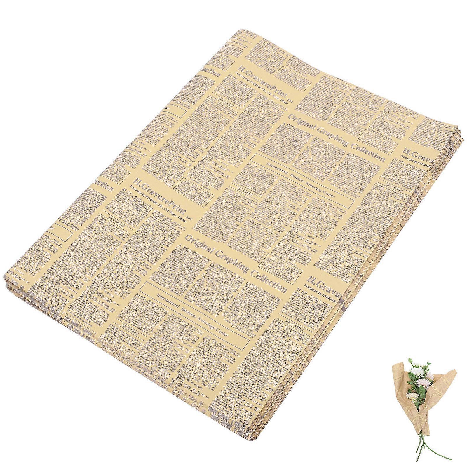 Floral Wrapping Paper Flower Packaging Paper Florist Supplies Purple Kraft Paper Floral Bouquet Wrapping 40sheets