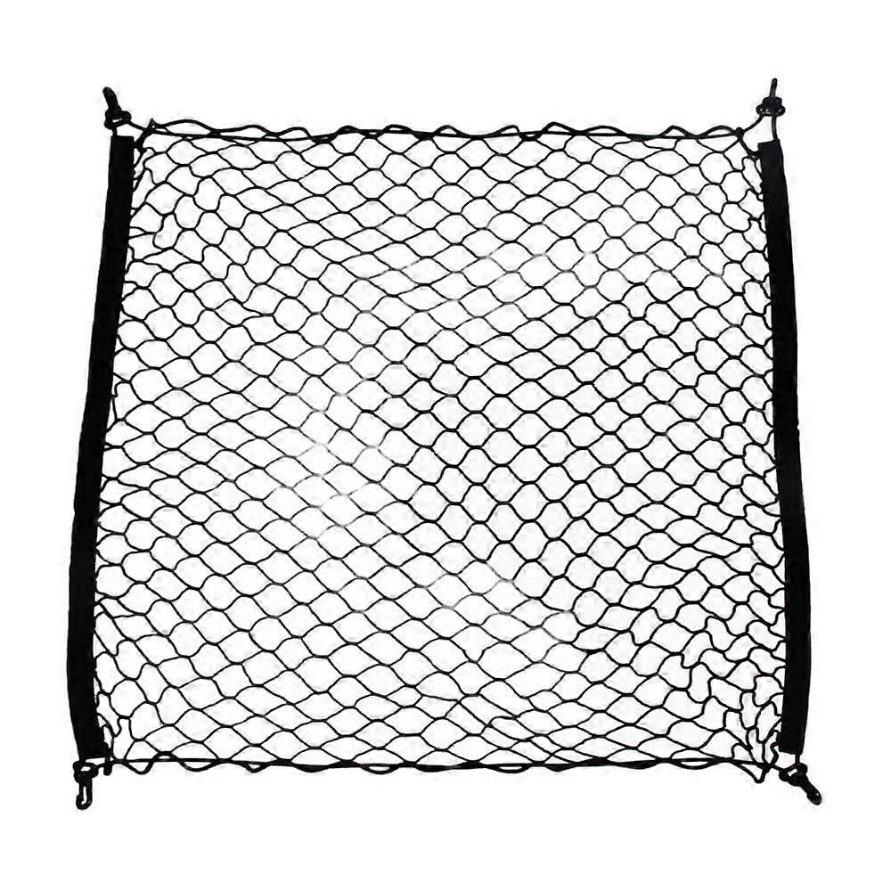 Cargo Net 70x70 Cm Universal Car Trunk Organizer Elastic Mesh Black