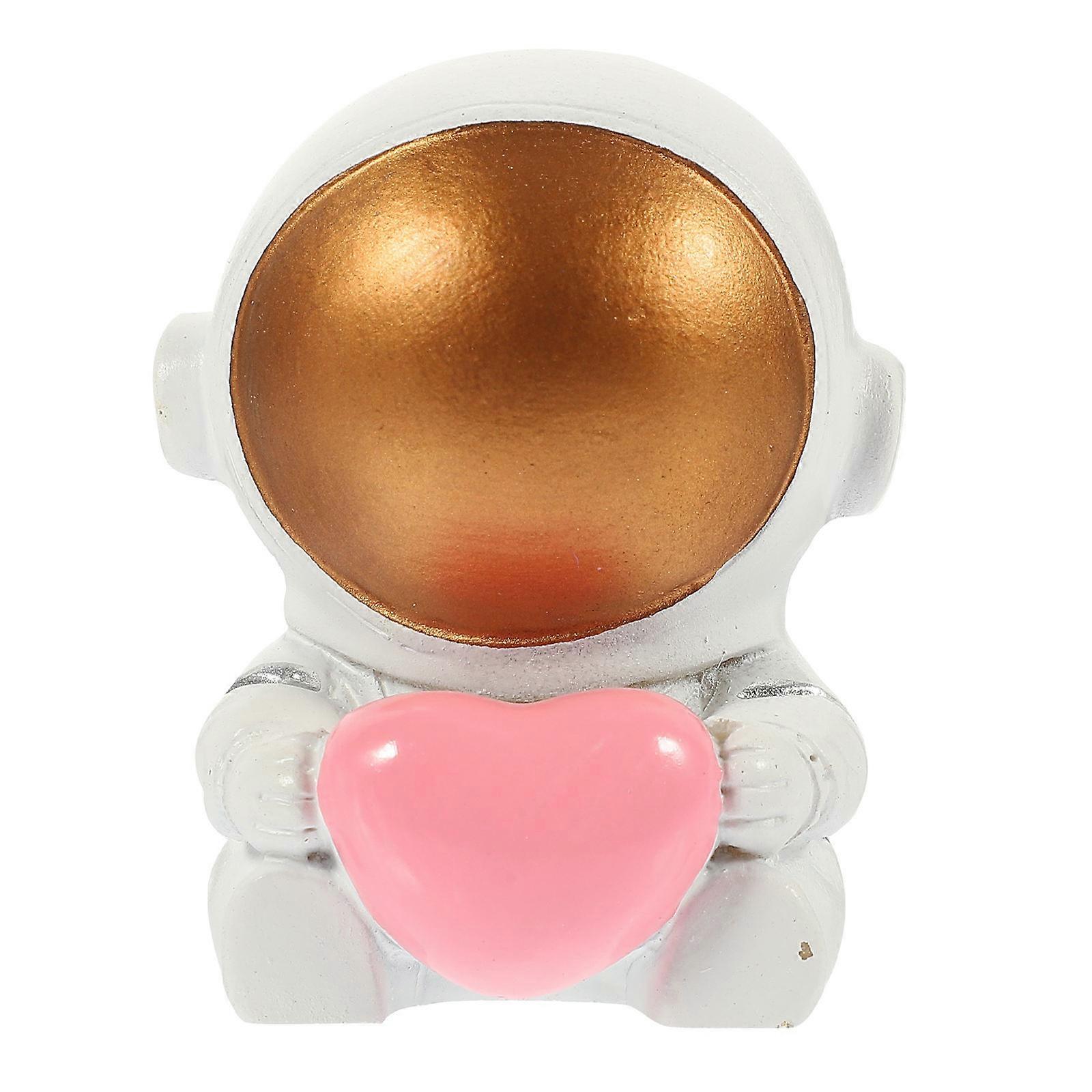 Shake Head Mini Spaceman Statue for Decor Assorted Color Resin Astronaut