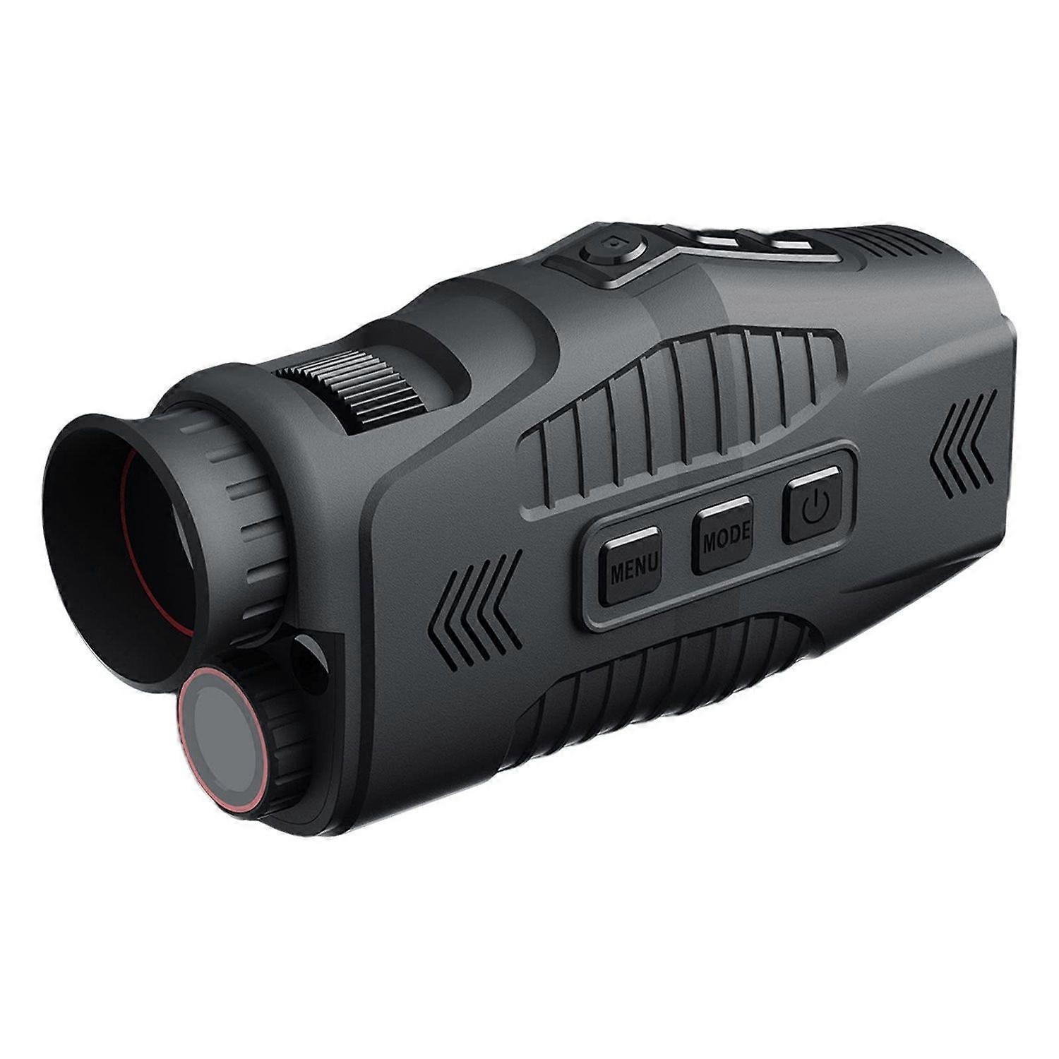 1080p Monocular Infrared Night-Visions Device 5X Digital Zoom 300m Full Dark Viewing Distance for Night with Improved Performance Photography(Black)