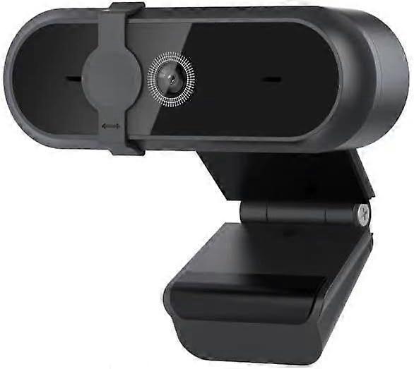 HD Webcam with Privacy Cover, USB Computer Camera, 1080p(Black)