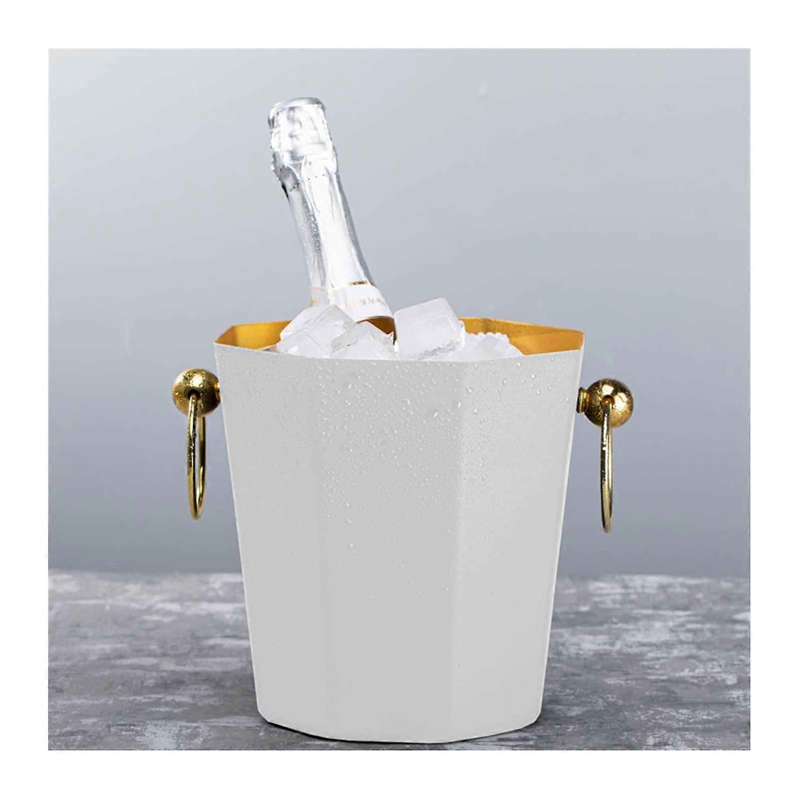 Ice Buckets Octagonal Stainless Steel Ice Bucket Model B Keeps Ice Cold For Champagne Wine Beer Home Bar Kits