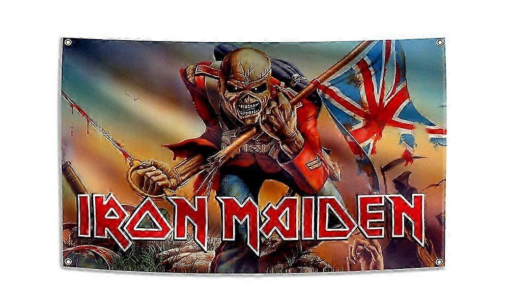 アイアン メイデン フラッグ バナー 3x5 フィート ヘビー メタル バンド ファン ルーム デコレーション フラッグ Ftrse494