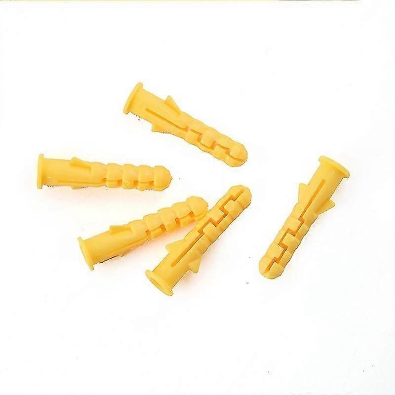 Plastic Expandable Nylon Plungers, 100 Count, Yellow