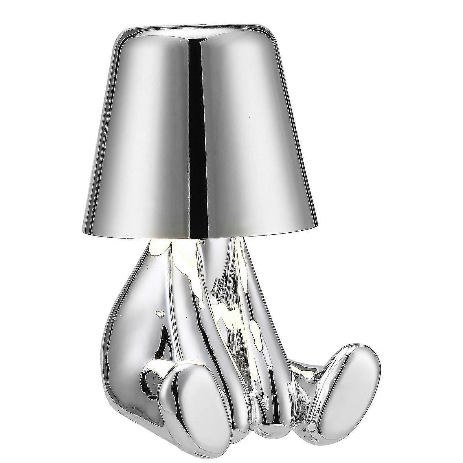 Little Silver Man Led Table Lamps Touch Control Lamp Bar Night Light Ornament Bedside Desk Lamps