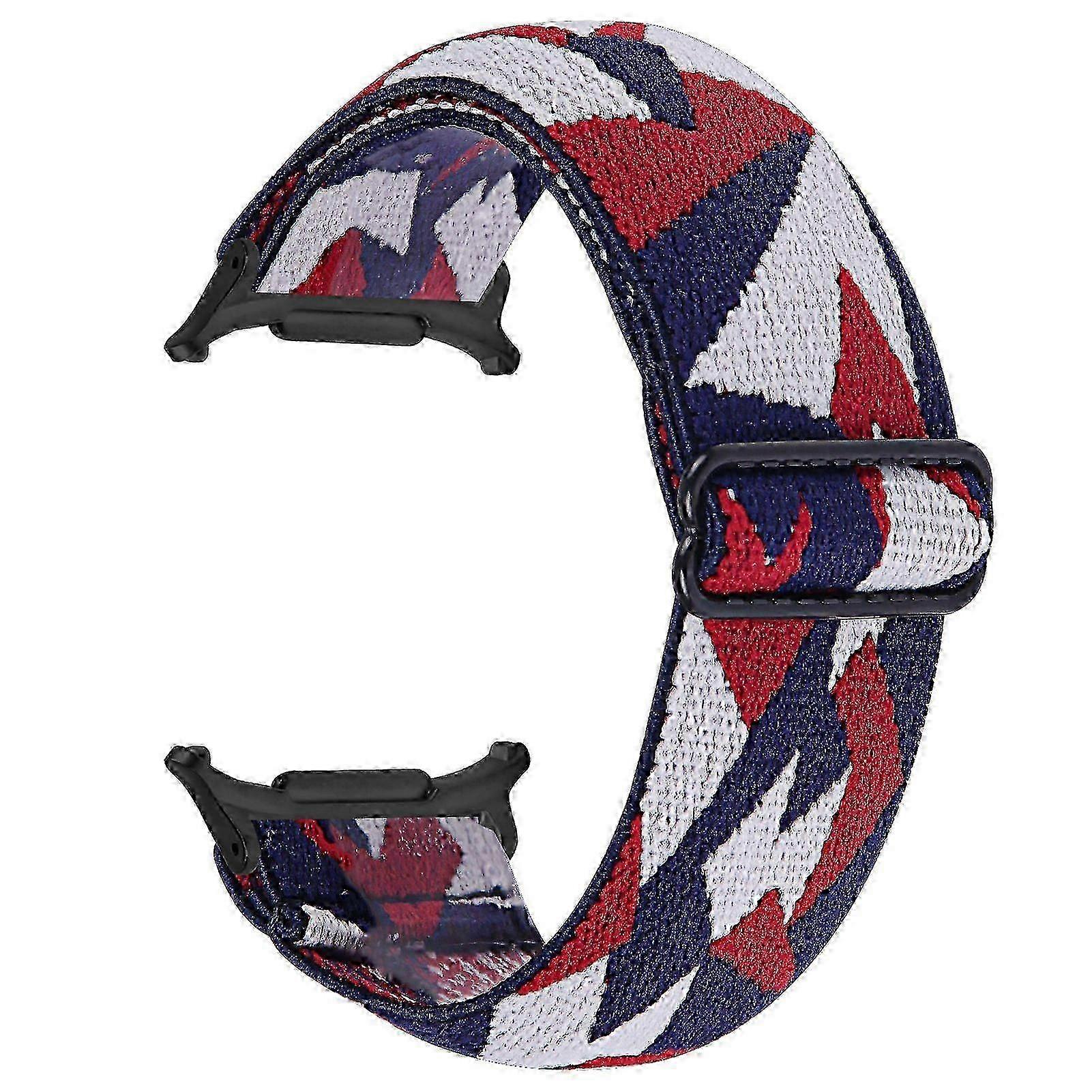 Pattern Design Watch Band For Samsung Galaxy Watch8 44mm/ 40mm/ Watch8 Classic 46mm Elastic Strap With Black Connector