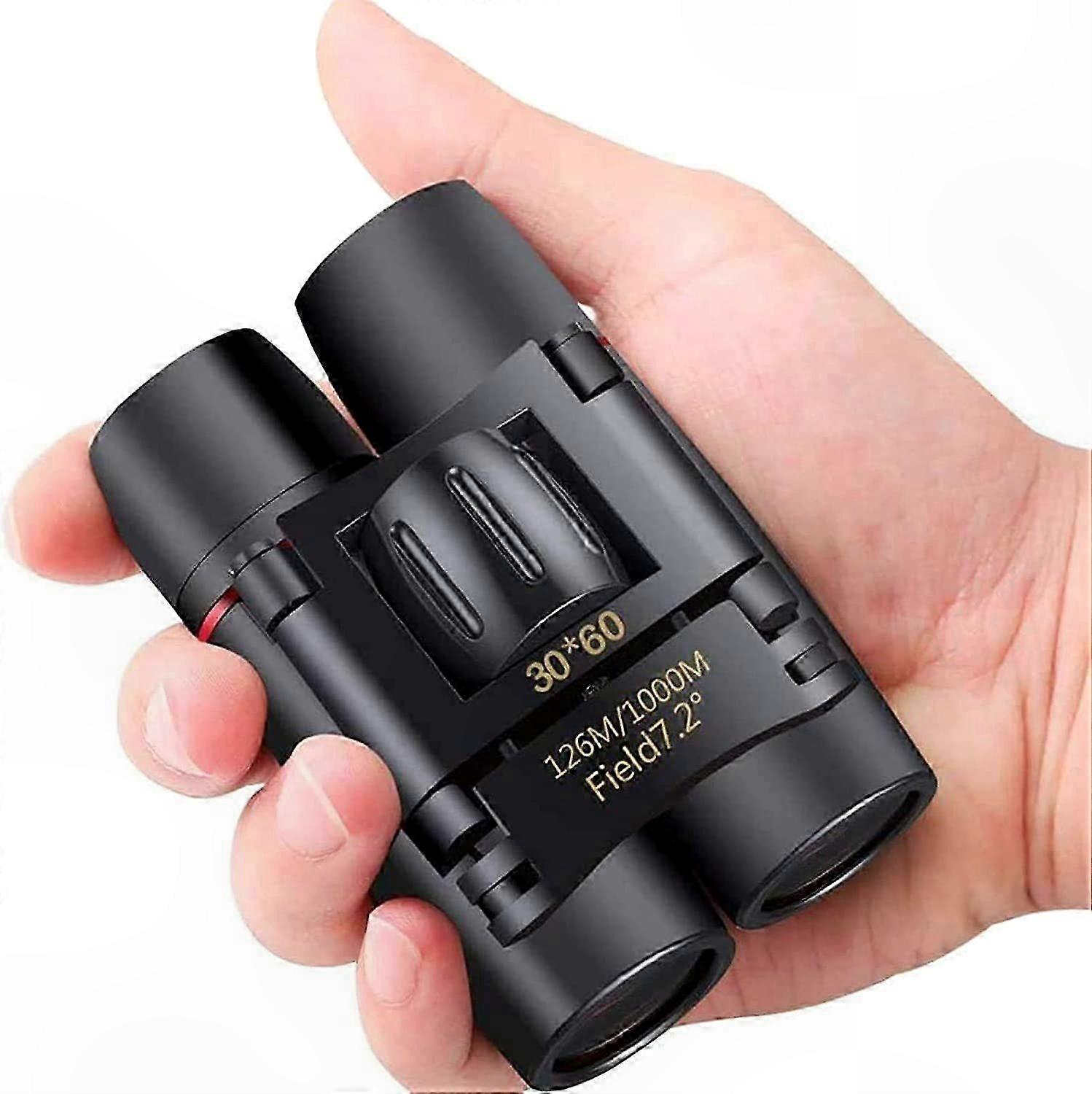 Compact Lightweight Waterproof Binoculars, 30x60 Black