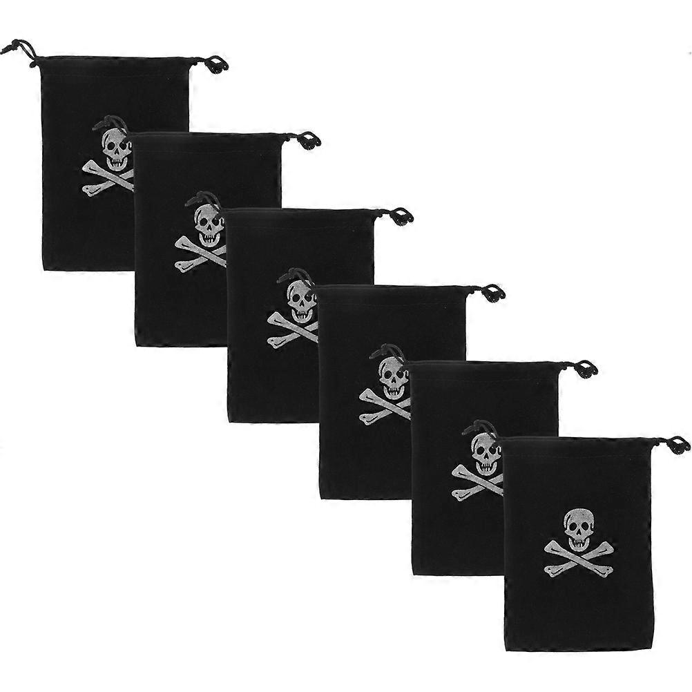 Halloween Storage Pouch Black Polyester Bag for Storage 18Pcs