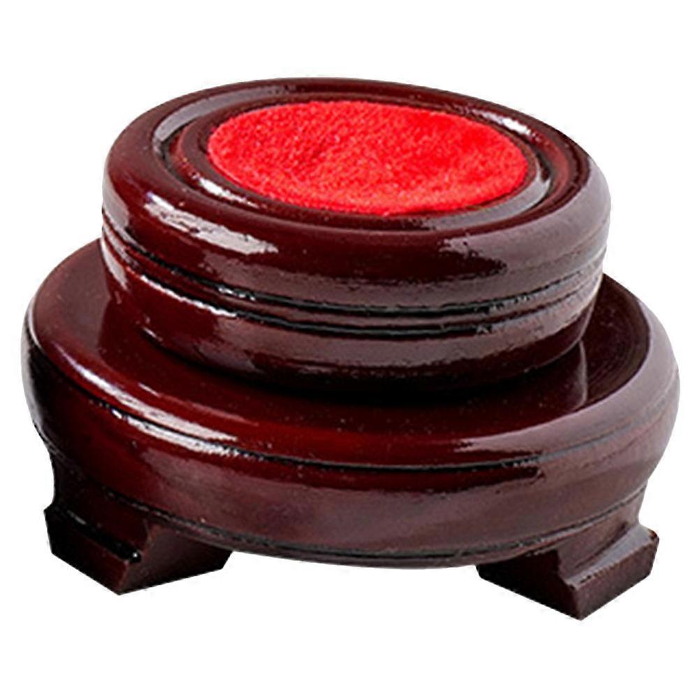 5Pcs Crystal Ball Wooden Base for Decoration Use Display Stand