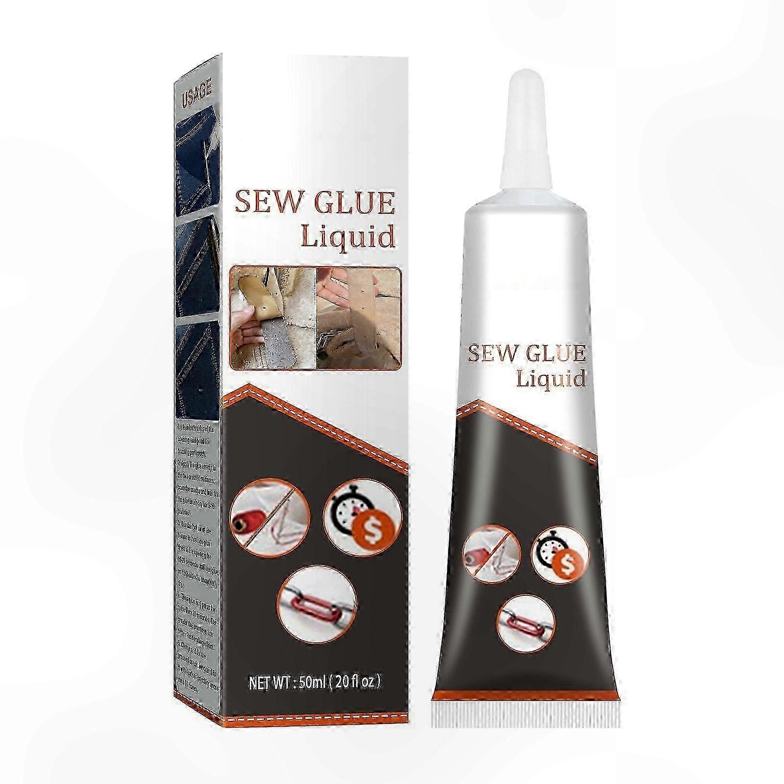 Fast-Drying Permanent Fabric Glue, 50ml Cloth Repair Solution for Quick Sewing Fixes