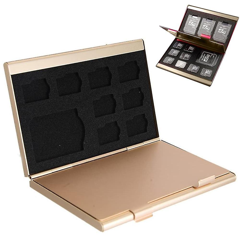 1 Pcs Aluminum Memory Card Case Storage Box For Sd Card Tf Card Holder Case Hold (12 )