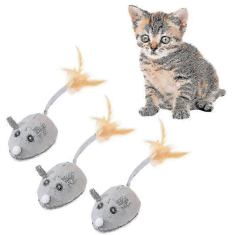 Plush Simulation Mouse Cat Pet Teasing Interactive Toy - SHENSHEN