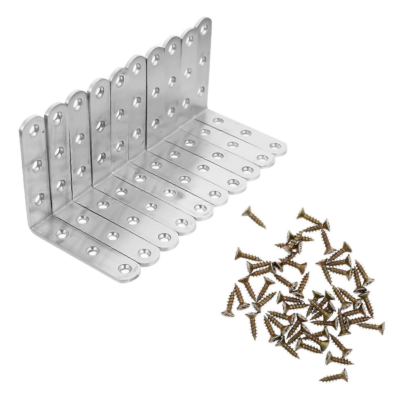 Stainless Steel L Shaped Corner Brackets for Furniture Fixing