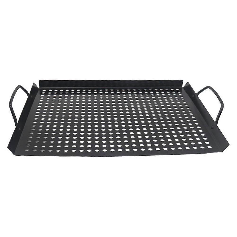 Camping Bbq Plate Rectangular Grill Pan for Outdoor Use Multi-Use Cooking