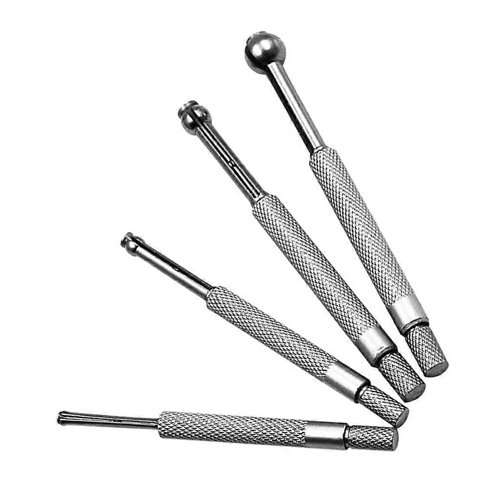 Telescoping Hole Gauge Set Small Manual Measuring Tool Carbon Steel Silver for Measuring Slits