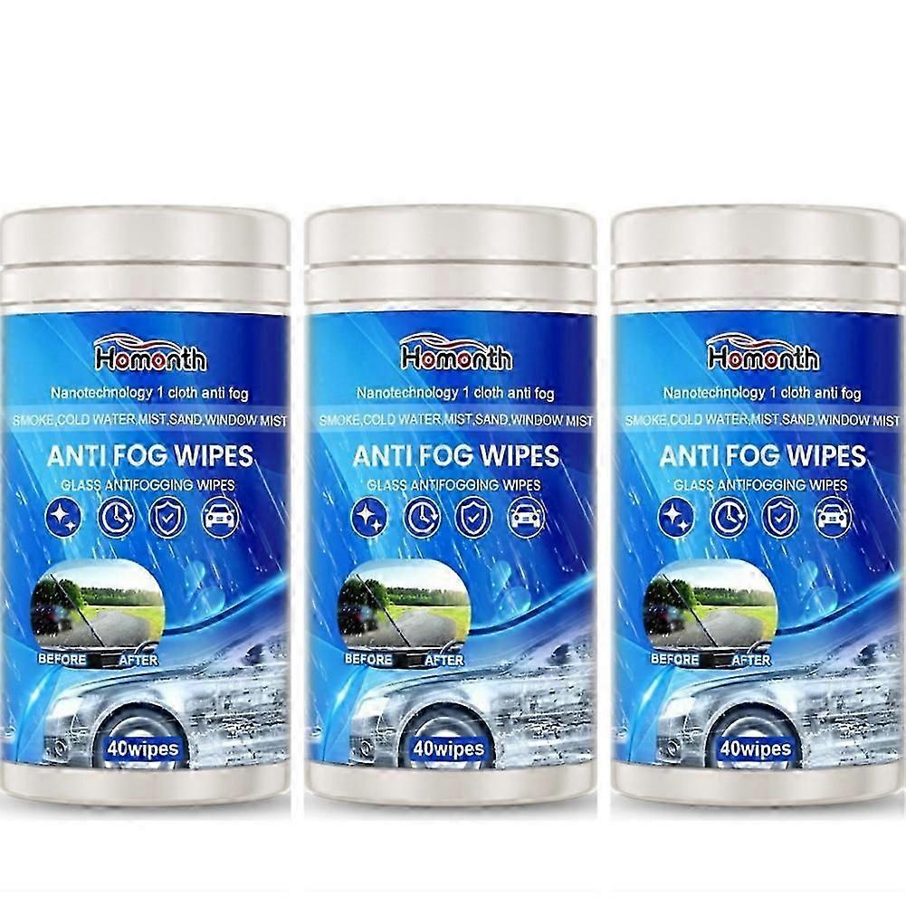 Car Anti-Fog Wipes, Windshield Rearview Mirror Glass To Remove Oil And Drain On Rainy Days Clear Vision