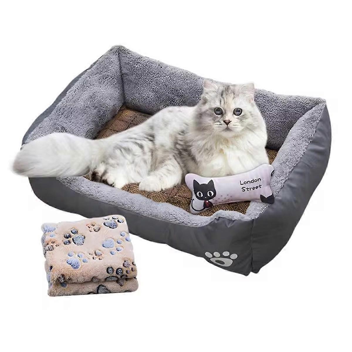 Cat Dog Sofa Bed Dog House Nest Cave Rectangle Soft Cat Dog Sofa Bed