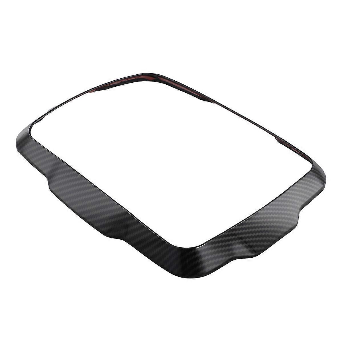 Car Front Navigation GPS Panel Decorative Cover Carbon Fiber