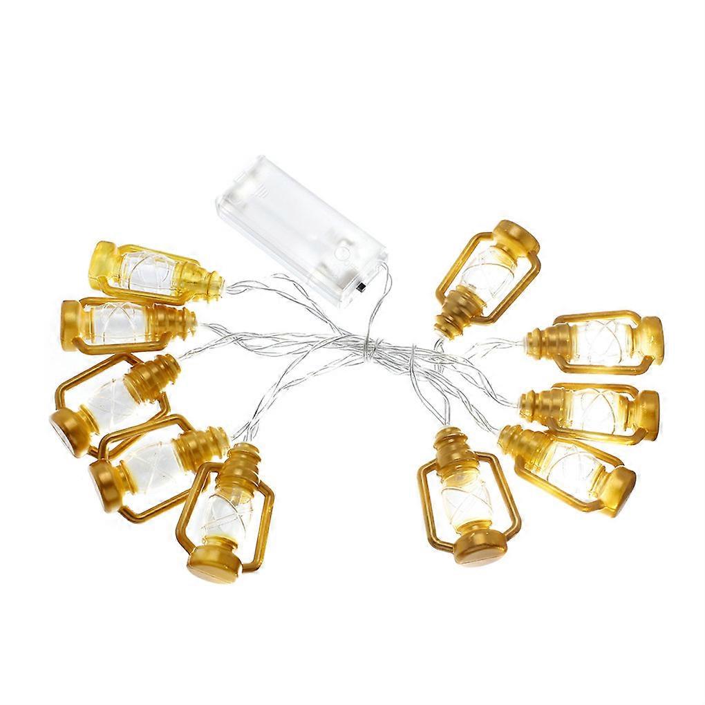 String Lamps Kerosene Burner Modelling LED Light Delicate Ramadan Ornament Festival Decoration Photography Props