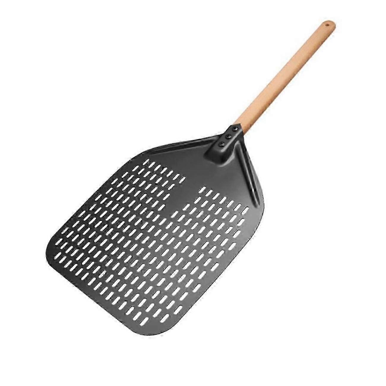 Pizza Peel,Perforated Pizza Shovel,Rectangular Pizza Turning Spatula with Detachable,For 12-Inch Pizza and Bread Lovers