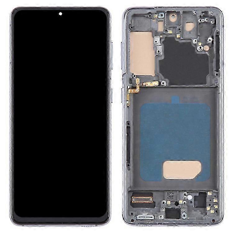 Compatible For Samsung Galaxy S21 5G G991 Grade C LCD Screen and Digitizer Assembly + Frame Part (TFT) (Without Logo)