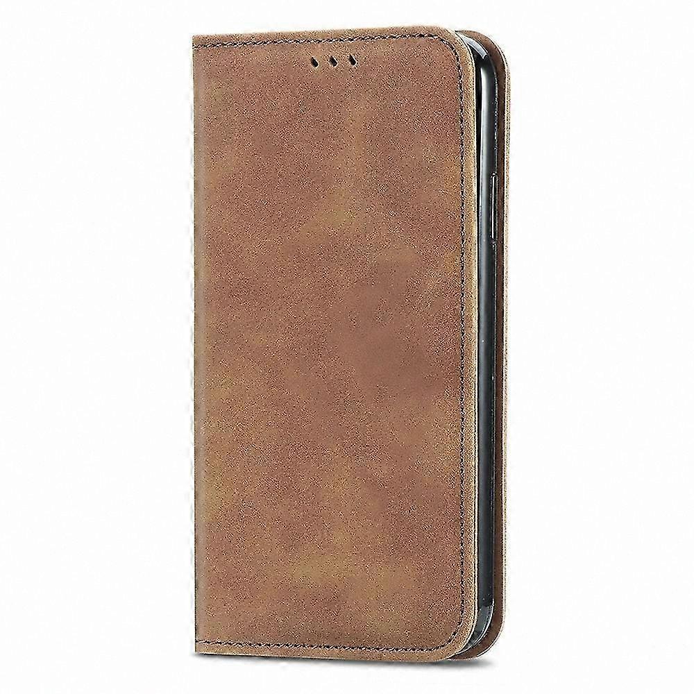 Leather Phone Case with Card Holder and Magnetic Closure for 5G Smartphones
