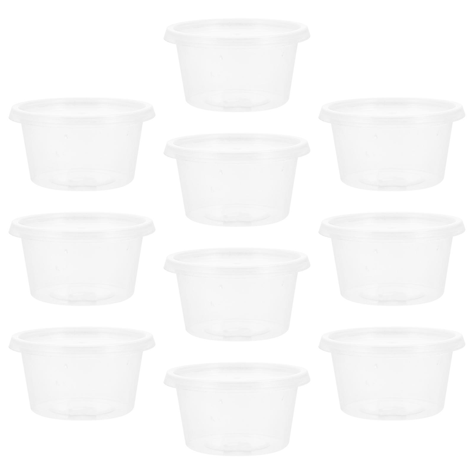 Mantis Feeding Box Reptile Container for Pet Display 20Pcs Transparent