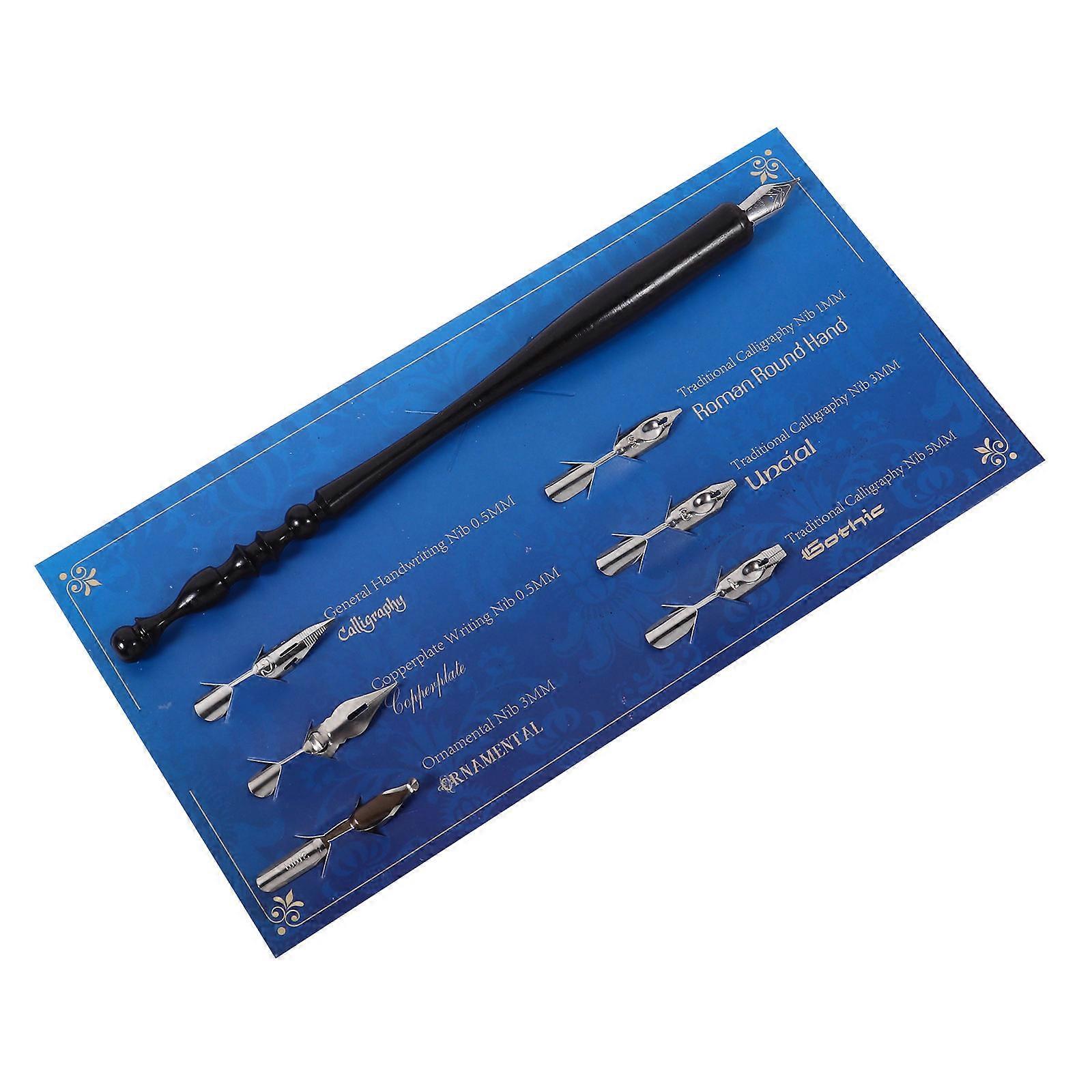 Calligraphy Dip Pen Wood Handle for Writing Use 1Set Student Practice Pen