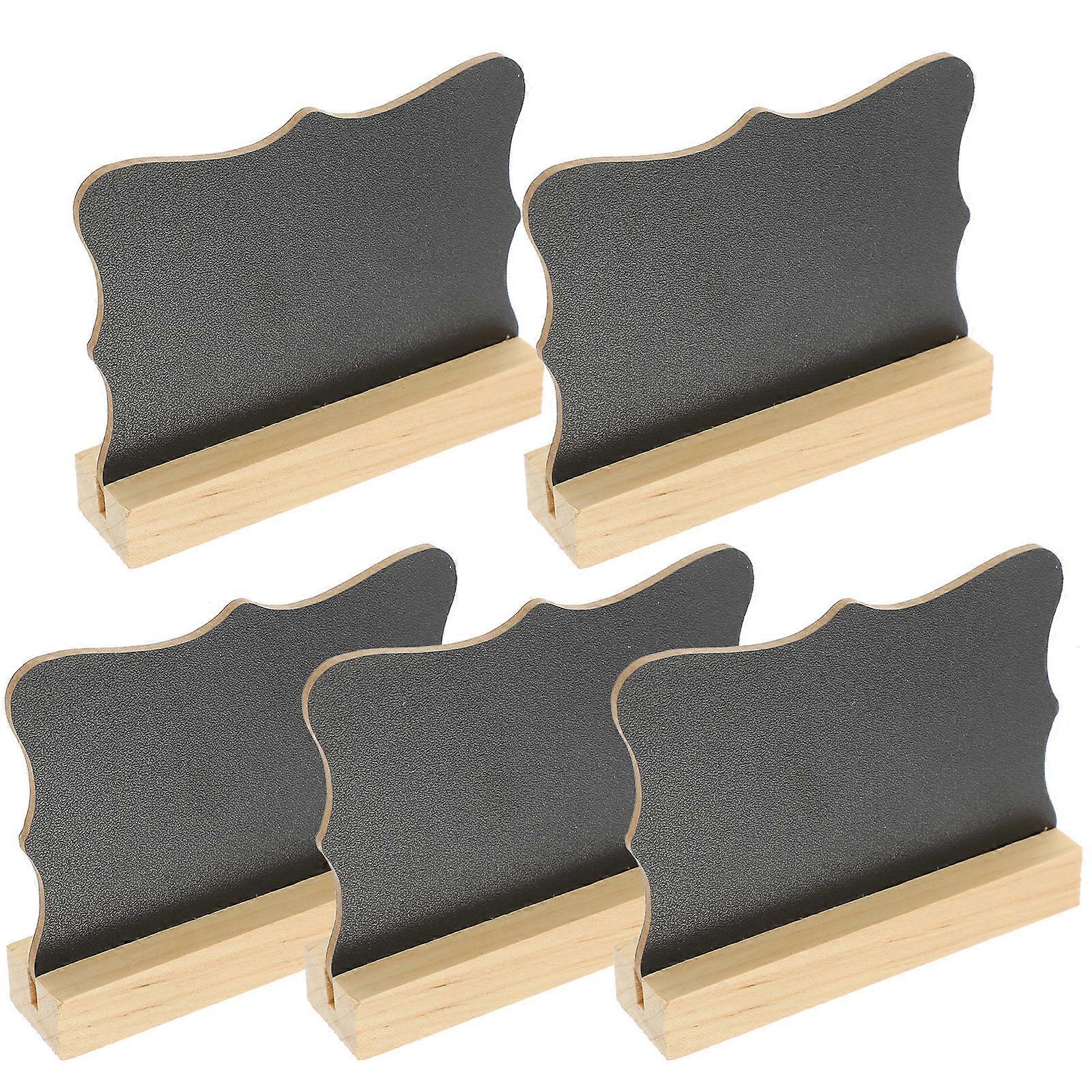 Double-Sided Wooden Mini Blackboard Chalkboard for Writing Use 20Pcs