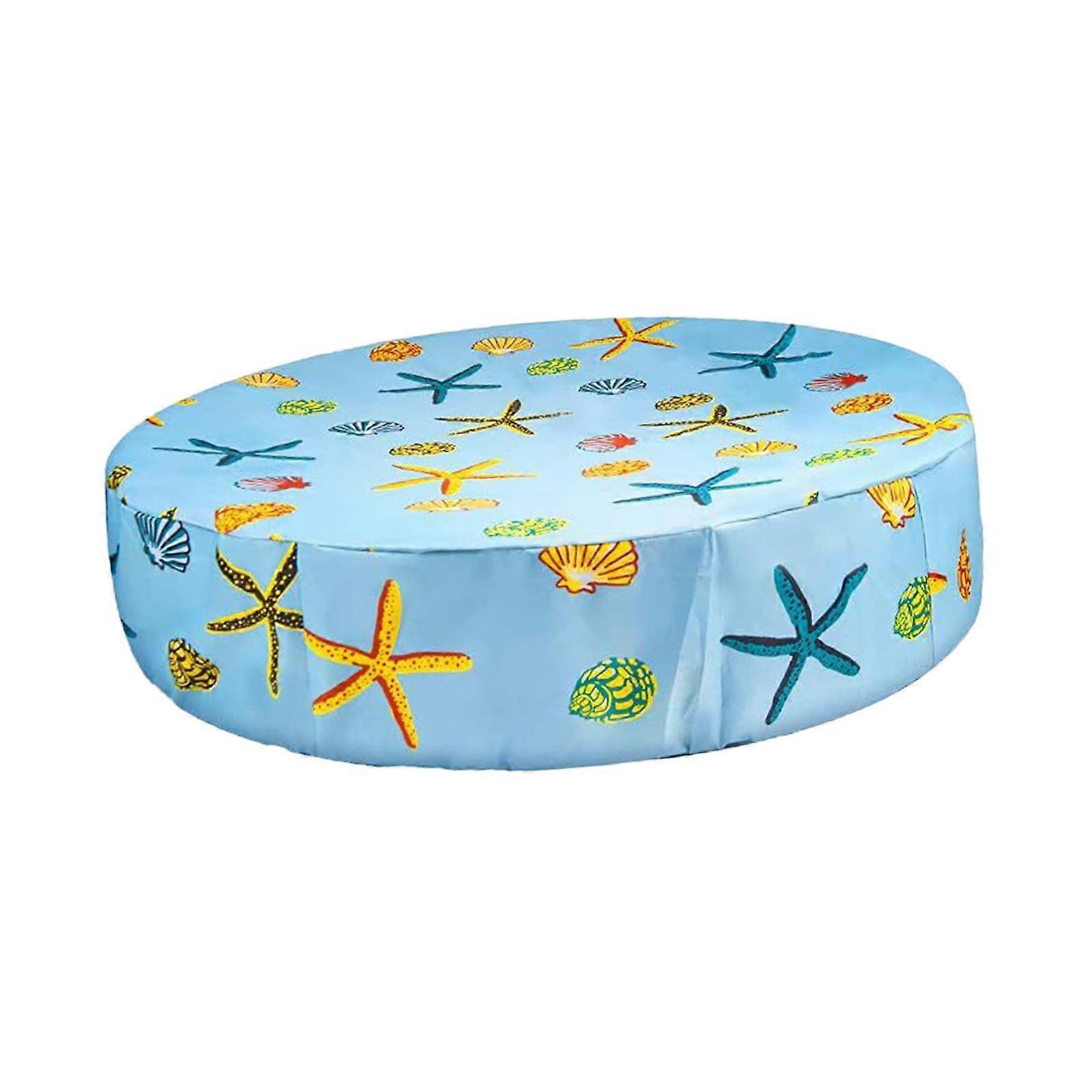 Round Dog Pool Cover Collapsible Windproof Drawstring Design Portable Protective