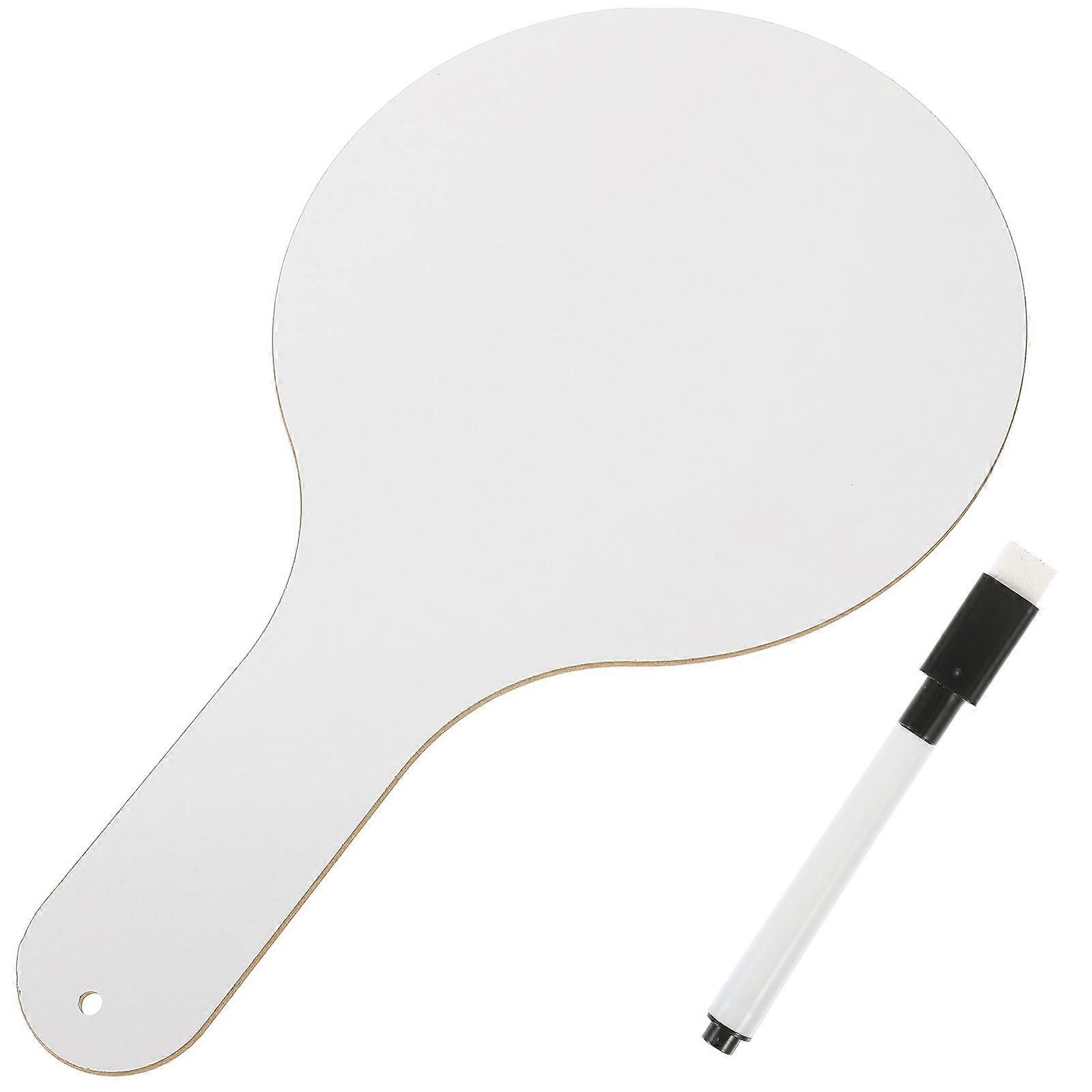 Handheld Whiteboard 5 Sets Dry Erase Paddle Students Assessment Use 30X17.5X0.3CM Answer Assessment