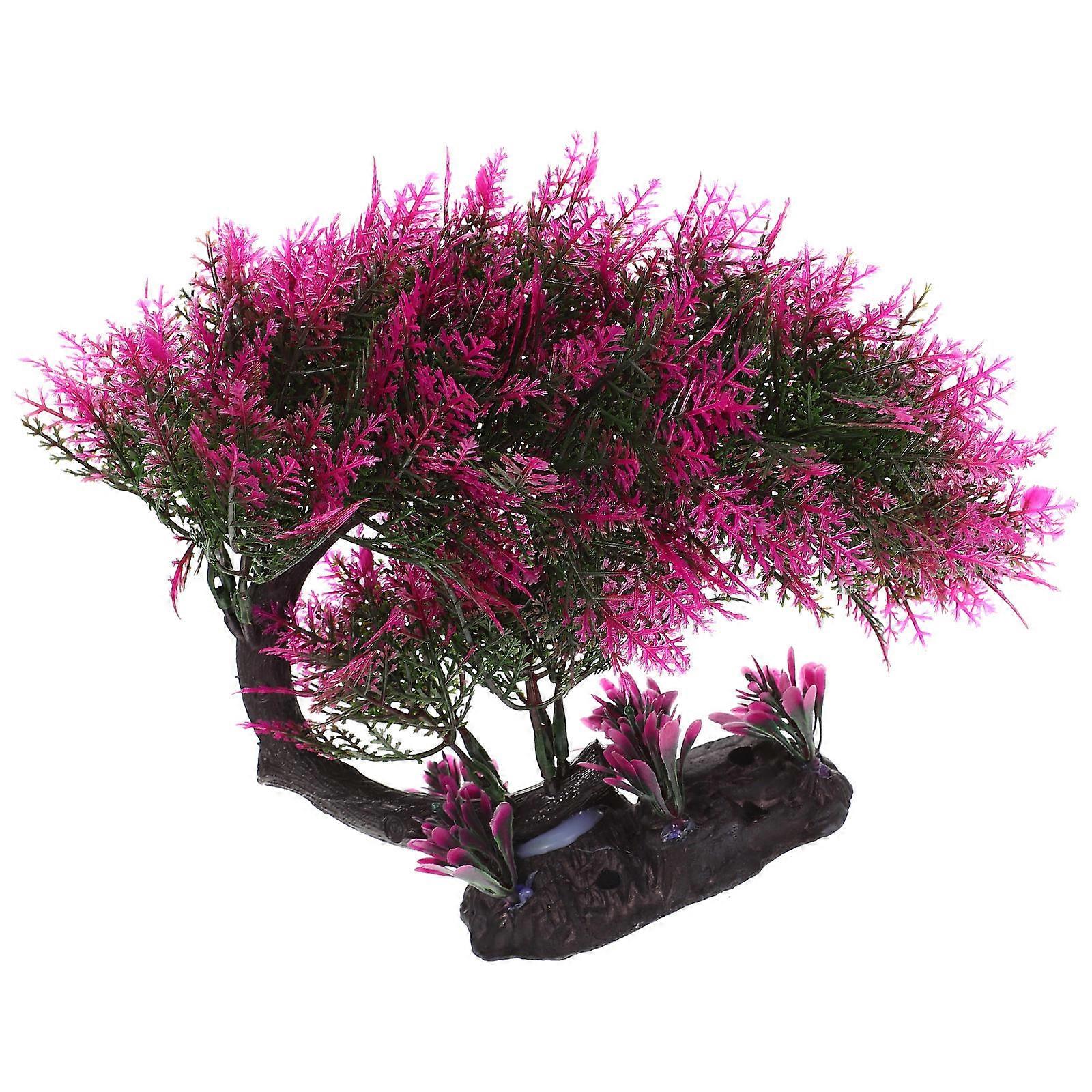 Decorative Artificial Tree Imitated Pine Tree for Aquarium Decoration 2Pcs