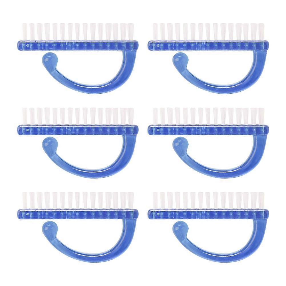 Neglebørster til manikyr, 12 stk. blått sett