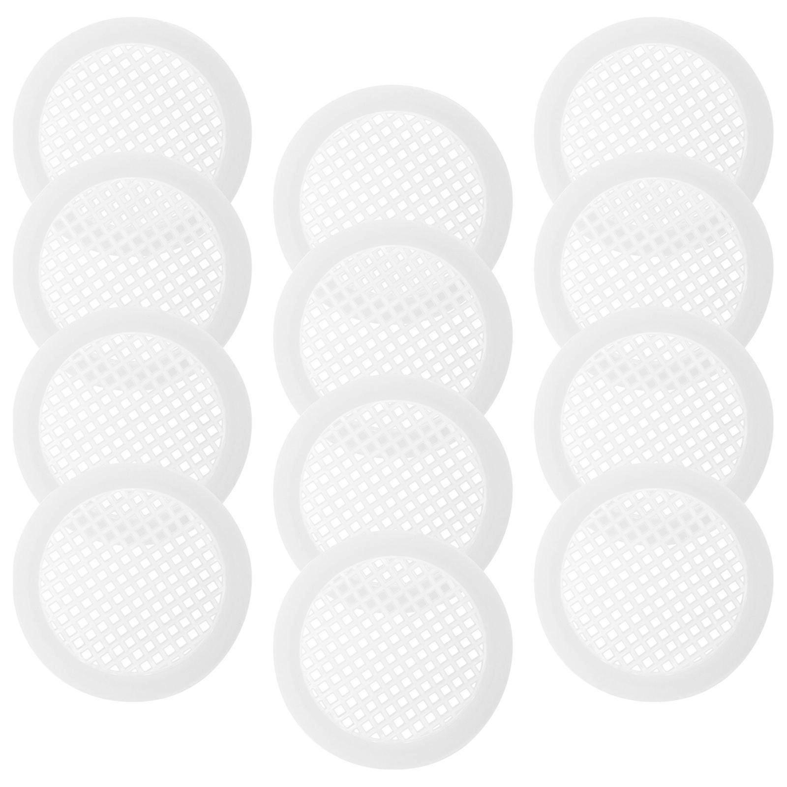 Soffit Vent Round Vent Cover for Kitchen Use 80Pcs White Plastic