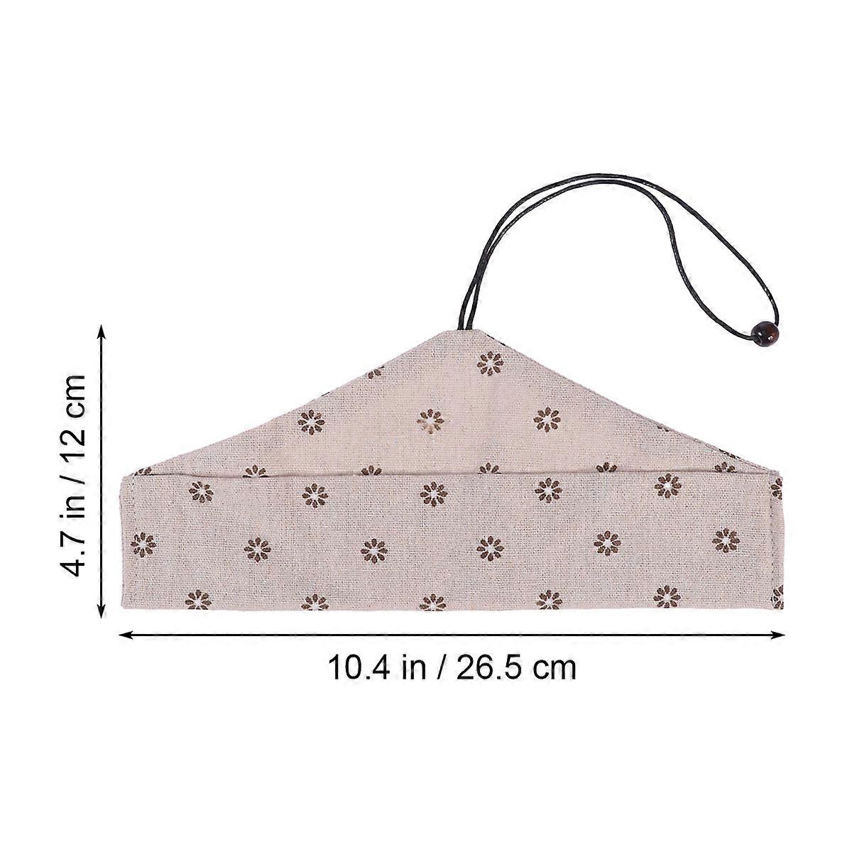 Outdoor Bag Rectangular Cotton Portable Dust-proof Chopsticks Fork Storage 1Pcs