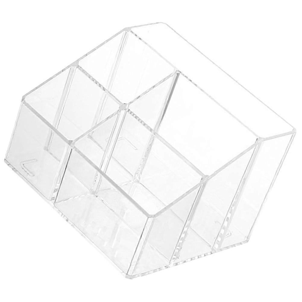 Table Compartment Organizer Transparent Storage Box for Storage Use 5Pcs