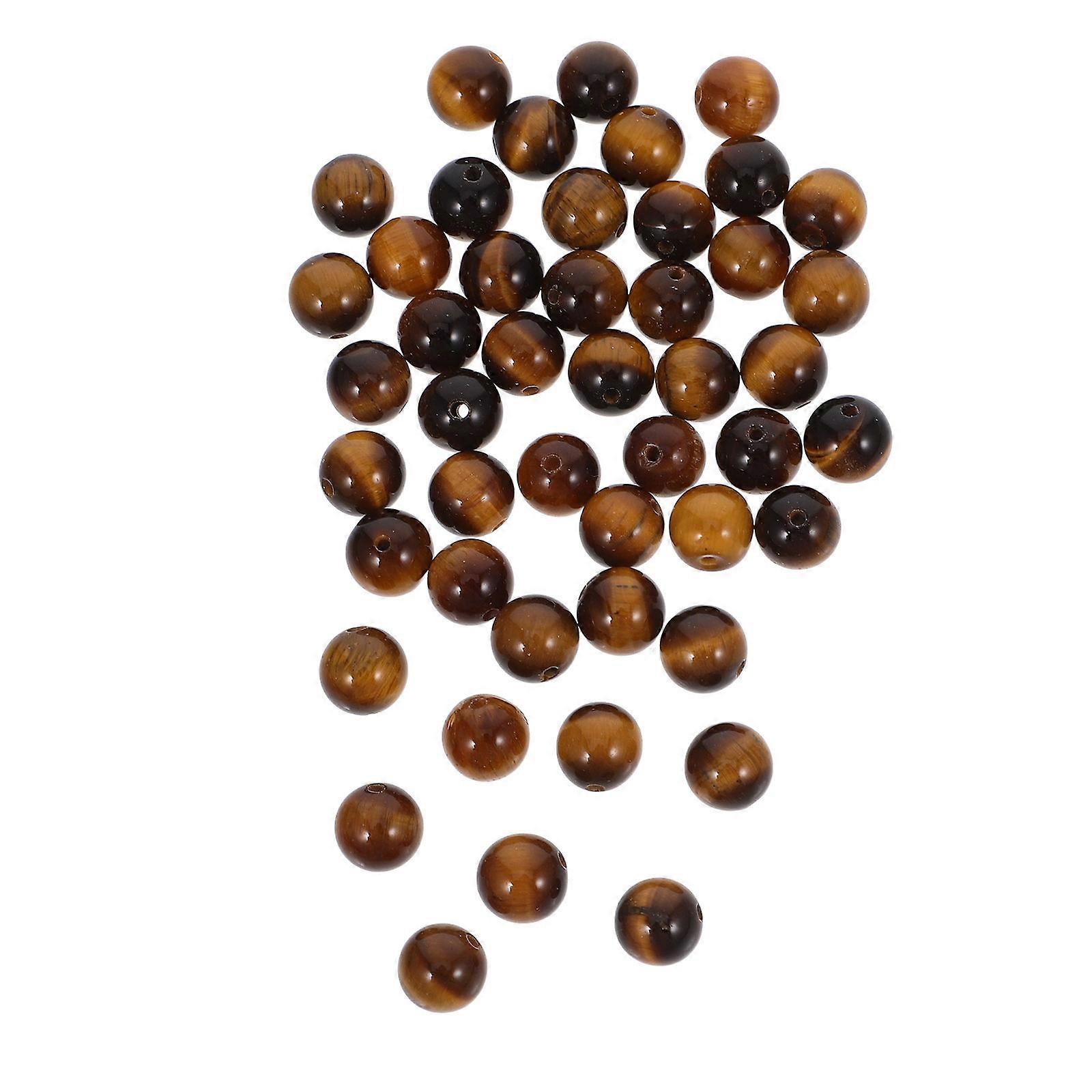 240Pcs Natural Round Beads For Diy Jewelry Crafting Suitable For Bracelets And Necklaces