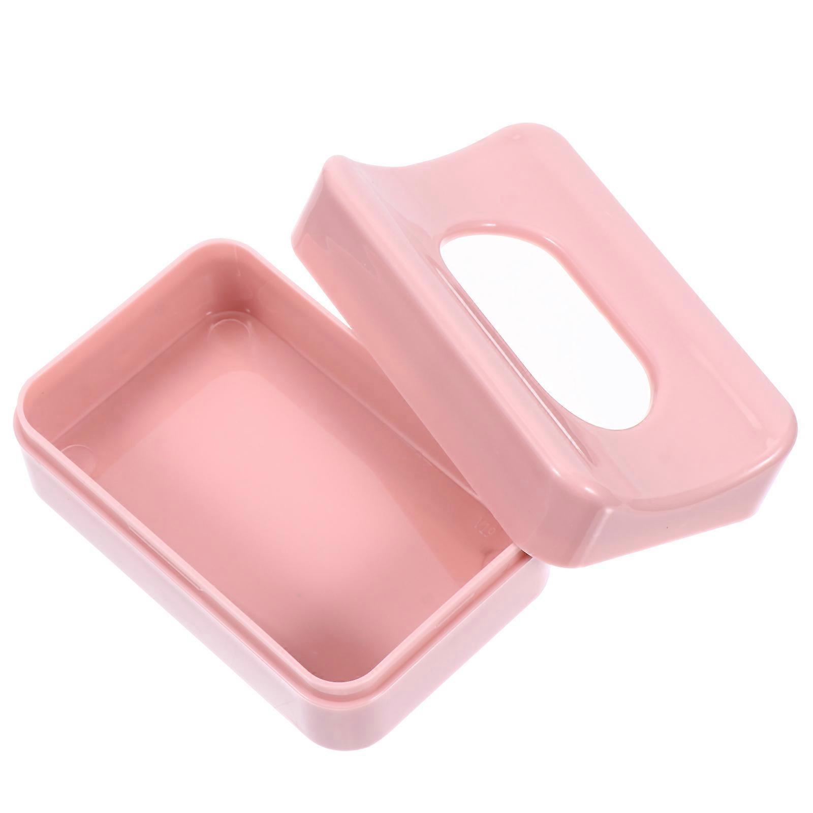 Nail Glitter Storage Container for Powder Organization 2Pcs Pink Box