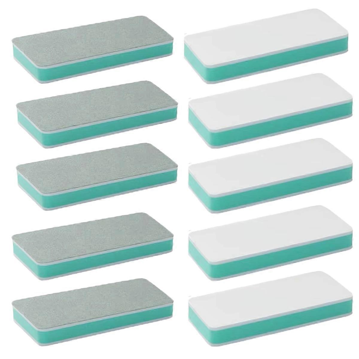 10 Pack Jewelry Buffer Blocks Silver Buffing Polishing Blocks Silver Ring Shiny Block Double-Sided