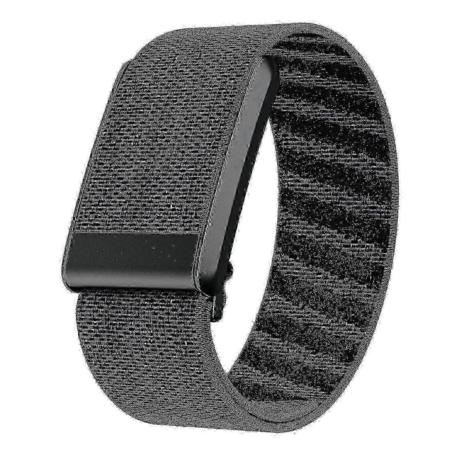 WHOOP 4.0 피트니스 트래커 밴드 - 운동 및 수면 추적을 위한 조절 가능한 탄성 손목 스트랩 - 블랙