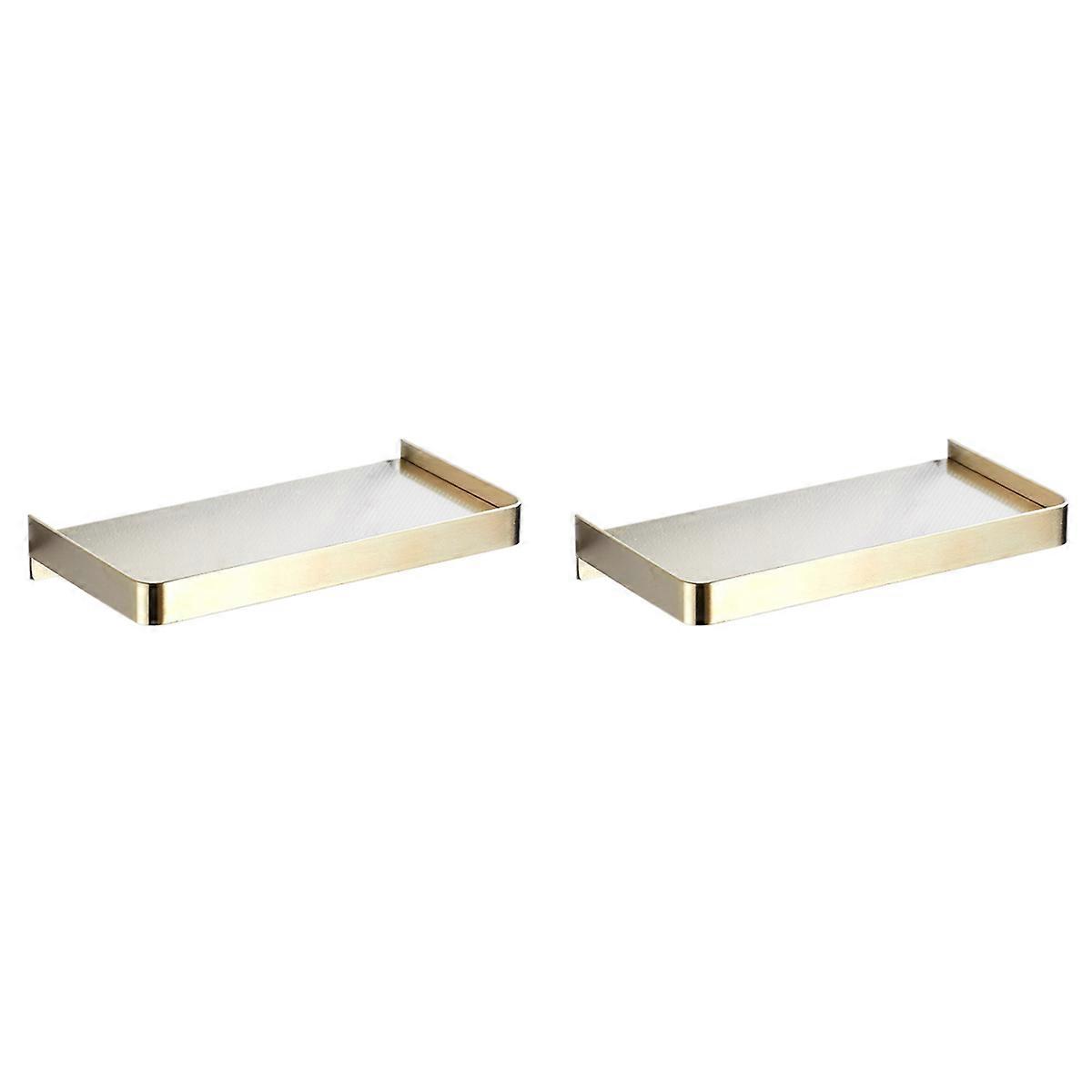 Bathroom Shelf Phone Storage Rack Shelves(Gold)