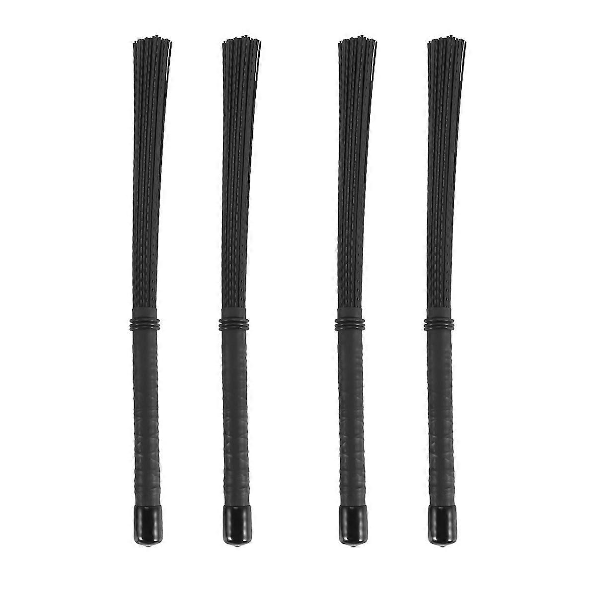 2Pcs Cajon Brush Telescoping Drum Brushes Nylon Sticks Percussion